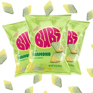 Swedish Bubs Sour Diamond Tutti Frutti (3 Pack) 5.5oz Classic Nostalgic Sweet & Sour Delight Snack Swedish Candy Bonbon