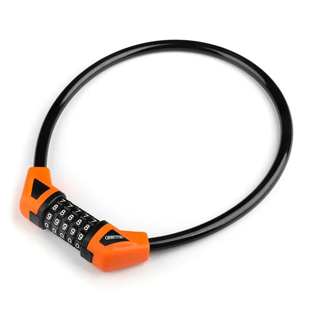 Anti-theft 5-Digit Security Reset Bicycle Password Combination Lock - Black, Without Mounting Bracket, Durable Design