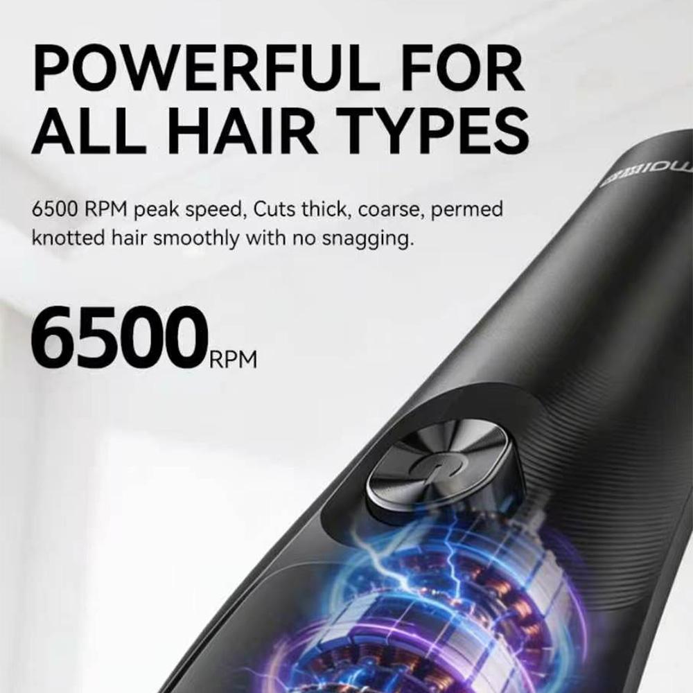 Professional Hair Clippers for Men – HIMAI C2B Electric Hair Trimmer, Quiet Motor, Long Battery Life, Type-C Fast Charging, Perfect Home Haircut Kit for Family & Gifts