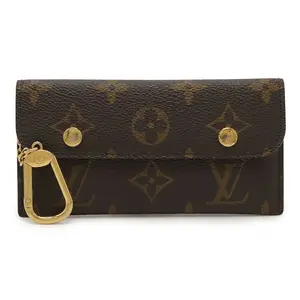 Pre-owned Louis Vuitton Canvas Small Leather Goods Monogram Key Holder Coin Purse
