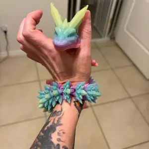 Glow Dragon 3D Printed Design with Colorful Accents and Unique Features