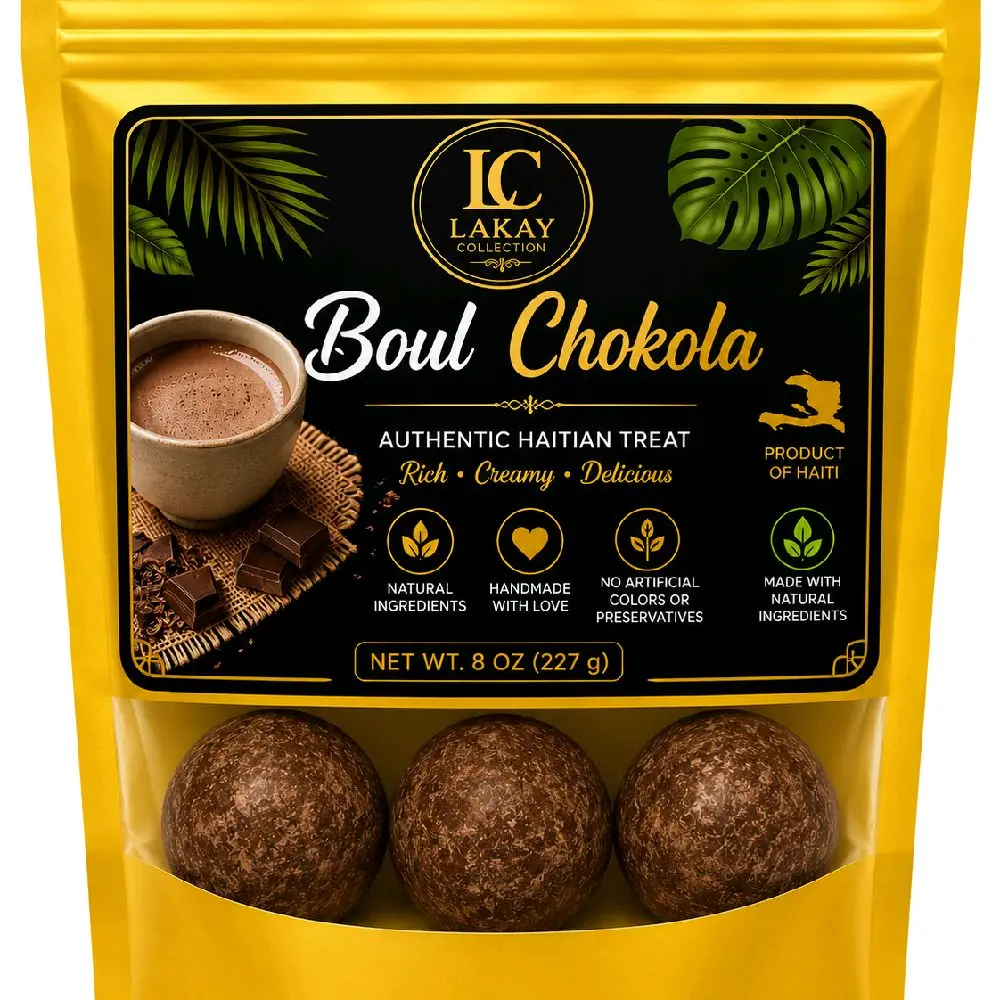 Boul Chokola ayisyen- Haitian Chocolate balls 1 pack of 3 balls.