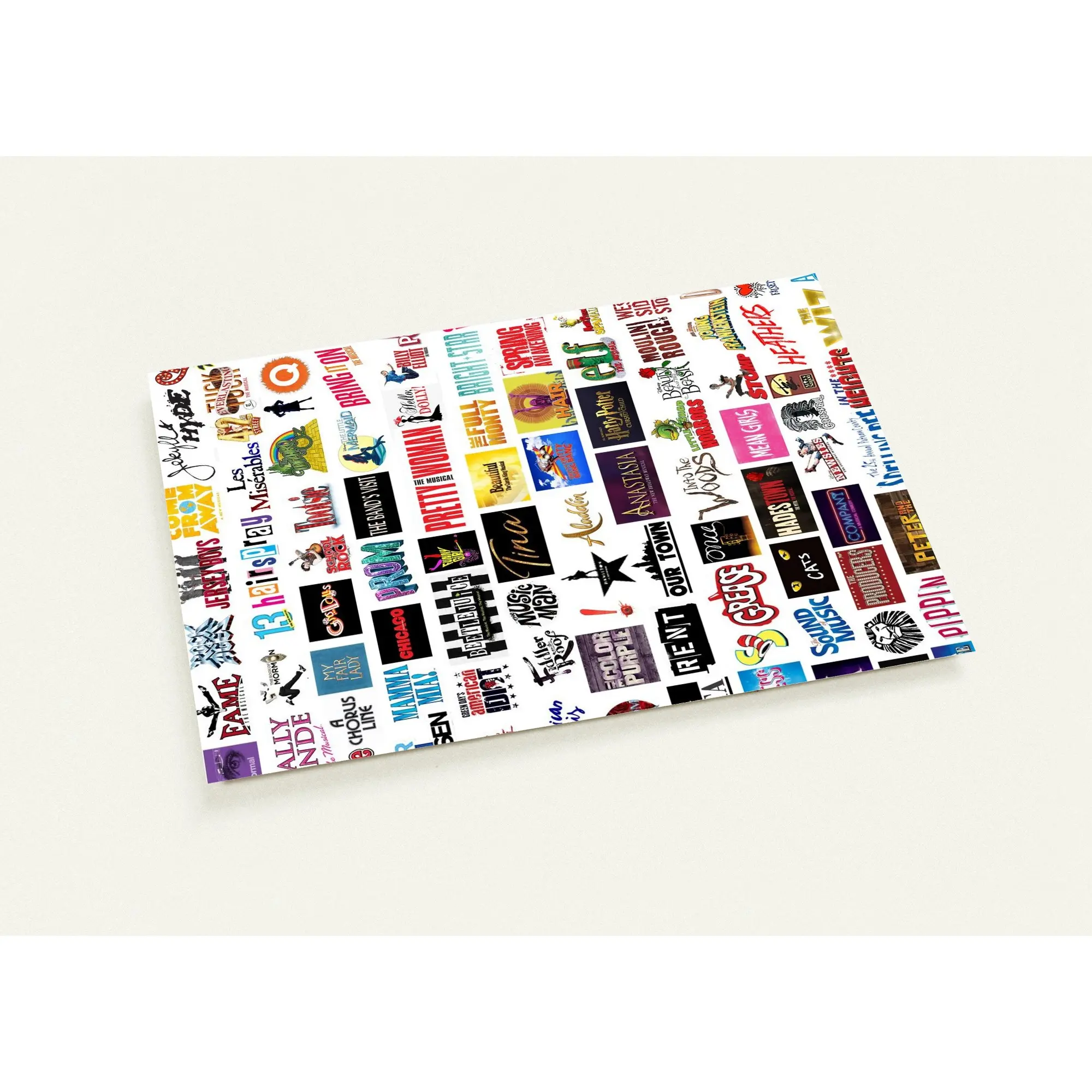 Pack of 10 BROADWAY SHOW COLLAGE Post Cards