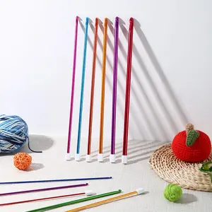 11pcs/set Long Crochet Hook Set, Crochet Needle For Crocheting, Knitting, Crochet Supply Tool Set For Beginner, Crocheter & Knitter, Beginner Friendly Knitting