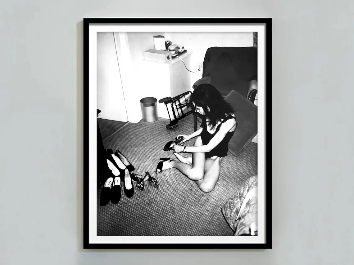 Vintage Fashion Print, Black and White, High Heels, Feminist Poster, Teen Girl room Decor, bedroom print, Feminine Wall Art, Luxury Print