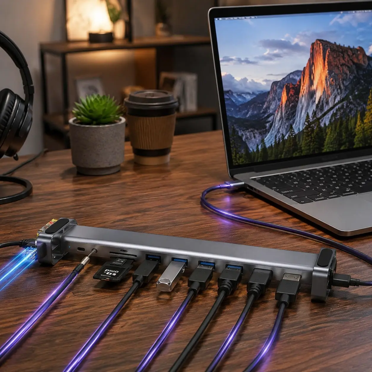10-in-1 USB-C Docking Station – 4K HDMI, 100W PD, Ethernet, USB 3.0, SD/TF, Audio