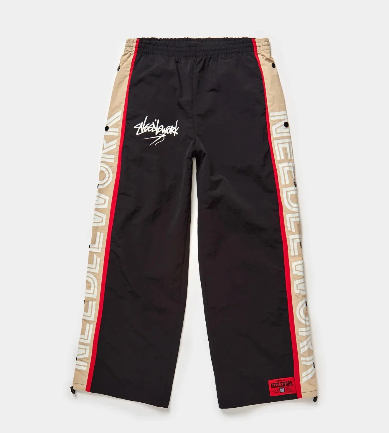 Nylon Button Track Pants