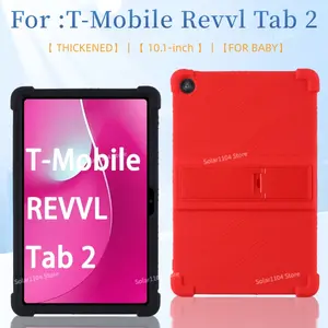 Case For T-Mobile REVVL Tab 2 5G 2025 10.1 inch Tablet Safe Shockproof Silicone Stand Cover