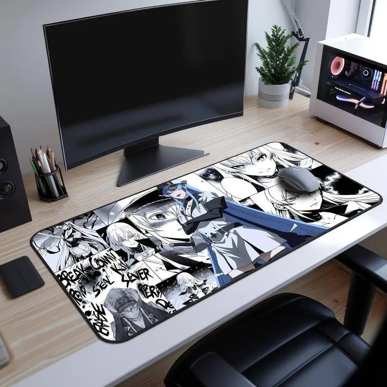 Akame Ga kill Esdeath Large Desk Mat Mousepad, Office Accessories, Gaming Room Essential, Anime Mouse Pad, Desk Mat, PC Accessories.