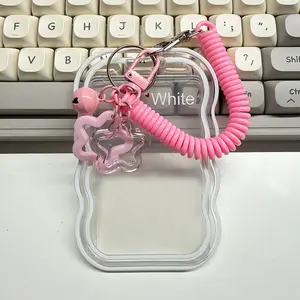 1 Set Heavy Duty Retractable ID Holder with Keychain & Wrist Strap - Transparent PVC Card Holder with Secure Locking Mechanism, Anti-Theft Design, Durable ID Card for Students, School Ids, Campus Ids - Ideal Gift for Back-To-School Season