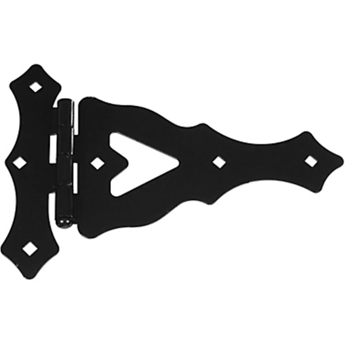 212 MAIN Ornamental Western T-Hinge Door Hardware, 10 in. Heavy-Duty Hot-Rolled Steel, Black Finish, Corrosion Protection, Triple Coated, Tight Pin, Model 179200 for Sailing Gates, Sheds, Rustic Doors