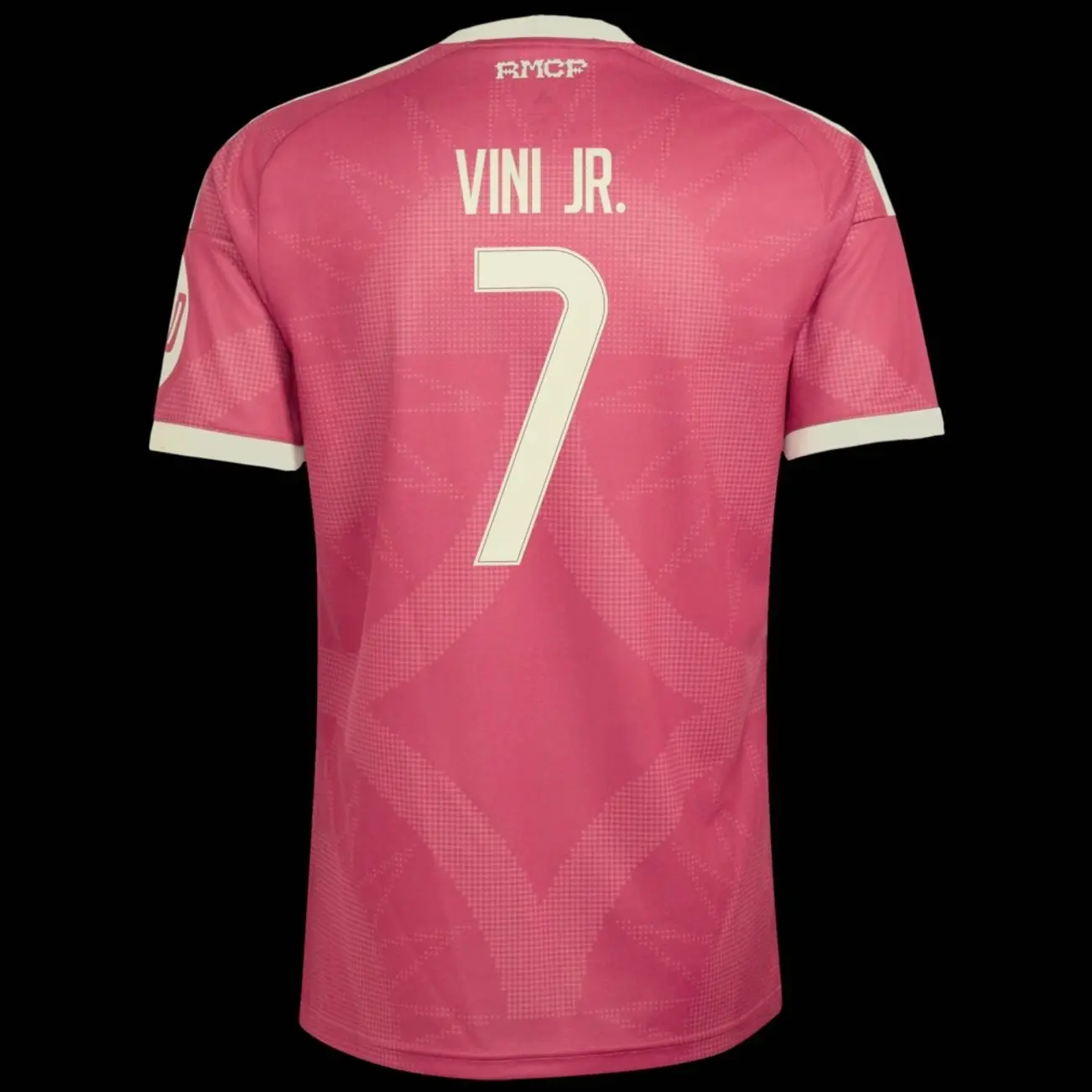 Unisex Soccer Mens Athletic Short Sleeve Football Shirt Sports Fan Training Top Breathable Lightweight Casual Streetwear Vini Jr. 2026/27 Third Replica Jersey - Pink