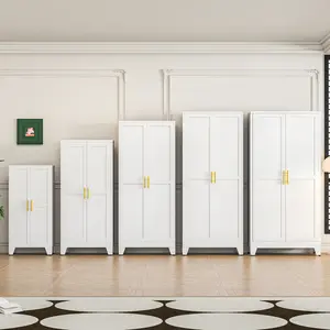 75" Tall Metal Kitchen Pantry Storage Cabinet with 2 Doors & 5 Adjustable Shelves, Freestanding Cupboard for Kitchen, Dining Room, Living Room & Bathroom