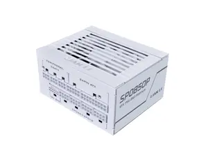 Lian Li SP Platinum 850W SFX Form Factor Power Supply with 12V-2x6 Connectors - ATX 3.1 & PCIE 5.1 Compliant - Low-Noise - Fully Modular - 105°C Capacitors - 10 Year Warranty - White (SP0850P.W)