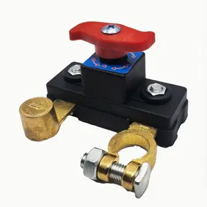 Battery Disconnect Switch, 1 Count Pure Copper Negative Disconnect Switch, Advanced Power Cut Off Switch for Effective Battery Management