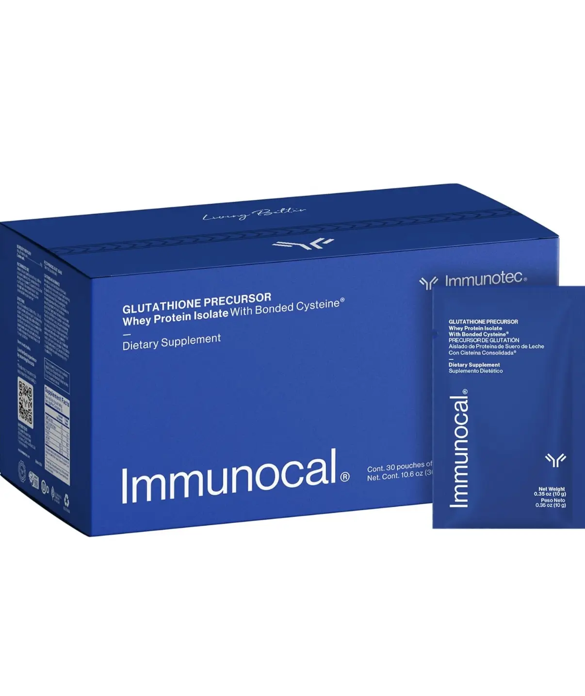 Supplement Immunocal Natural Protein Glutathione Booster for Immune Support & Detoxification Clinically Proven Antioxidant Supplement - No Cup Included