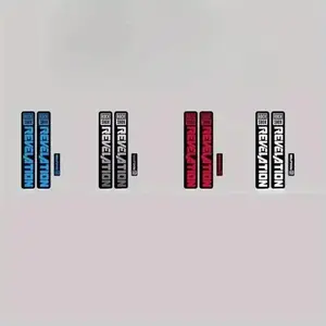 2-Piece Mountain Bike Front Fork Sticker + Badge Set | Durable PVC Material, Strong Graphic Design, Long-lasting Adhesive
