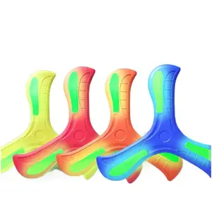 Kids Safe Soft Frisbee Flying Disc Toy, Boomerang Design Hand Throw Disc, Parent-Child Interactive Game for Boys Girls Indoor Outdoor