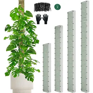 70"/60"/40"/24" Metal Moss Pole, D Shape Sphagnum Moss Pole, Moss Poles for Climbing , Monstera, Indoor Climbing  (1 Each of 70" 60" 40" 24")
