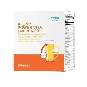 Atomy Power Vita Energizer Atomy - Powdered Dietary Supplement with Vitamins Minerals Gurana Taurine Amino Acids for Natural Energy Boost 30 Packets