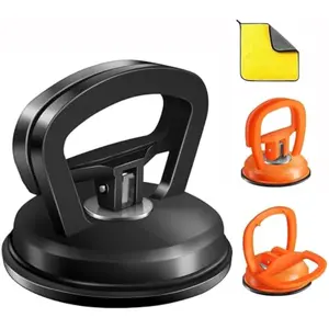 Dent Puller, 3 Pack Dent Remover Tool for Car,Suction Cup Car Dent Puller Kit with Handle,Dent Repair Kit for Cars Body, Glass, Screen (Black+Orange)