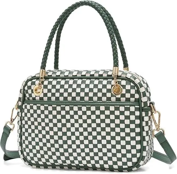 Women's Woven 3-in-1 Handbag - Stylish Top Handle Crossbody Purses, Carry All Crossbody, Casual Commuting Bag, Casual Shoulder Purse, Lightweight Spacious, Retro Aesthetic for Daily Use & Travel