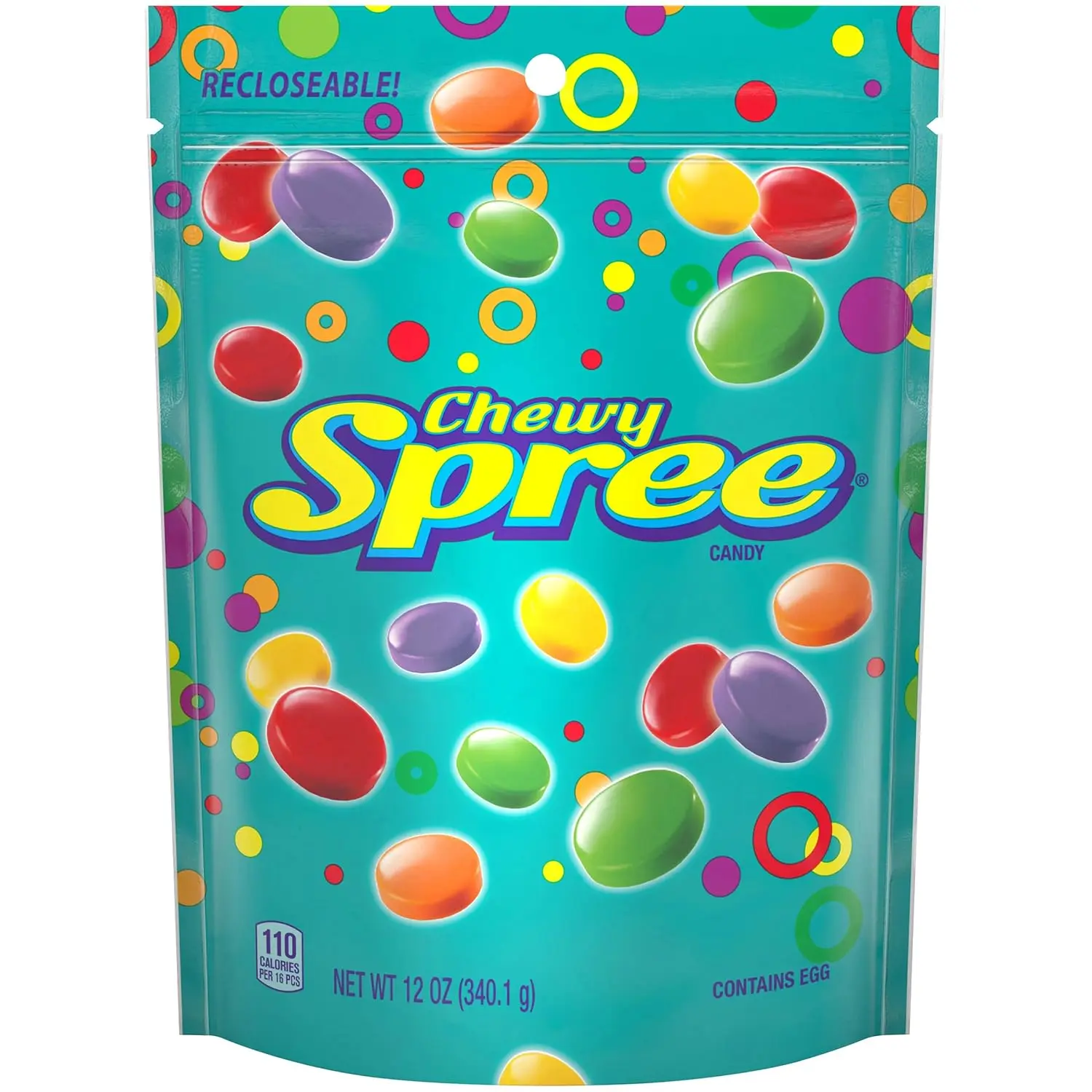 Wonka Spree Original Boiled & Hard Candy, Resealable 12 oz Bag