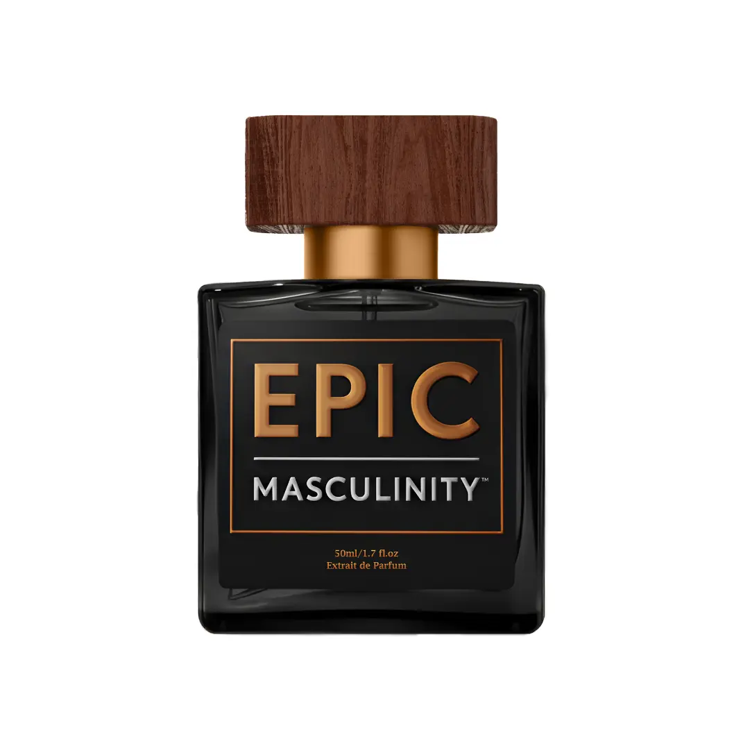 Epic Masculinity 50ml Fine Fragrance for Men with Oudh, Sandalwood, Musk and Vanilla for all day layered fragrance.