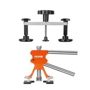 【Spotlight Day】VEVOR 56 PCS Dent Removal Kit, Paintless Dent Repair Kit with Golden Lifter, Bridge Puller, Car Dent Puller with Puller Tabs, Hot Glue Gun for Auto Body Dents, Hail Damage, Door Ding