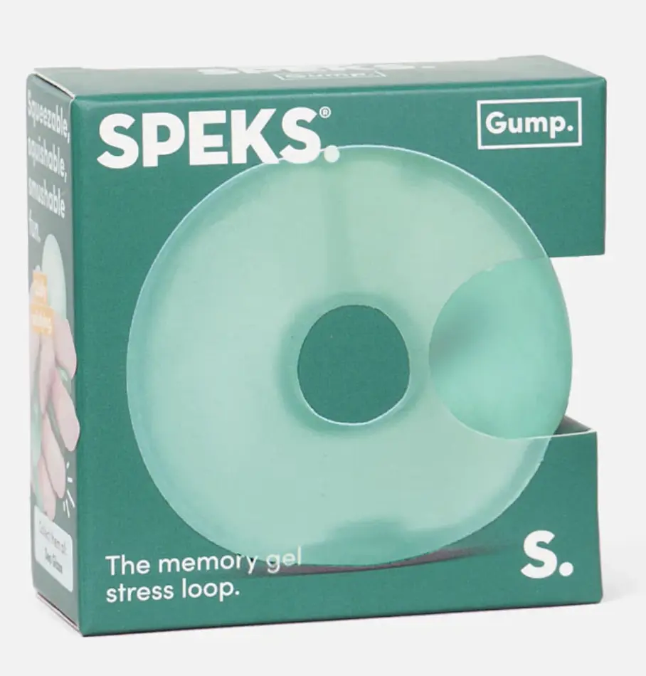 SPEKS Green Donut Fidget Toy - Soft, Satisfying Squish Tactile Fidget Pad Stress Relief Toy, Stress Relief Toys, Tactile Fidget Pad Stress Relief Toys