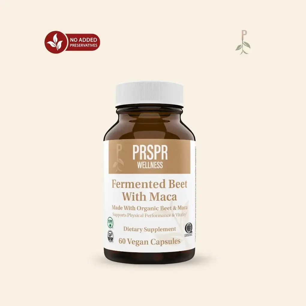 ( Flash Sale ) PRSPR Wellness Fermented Beet Root & Maca 3 Pack Bundle - 100% Natural, Non-GMO, Energy Boost, Cardiovascular Health, Dietary Supplement for Performance & Vitality