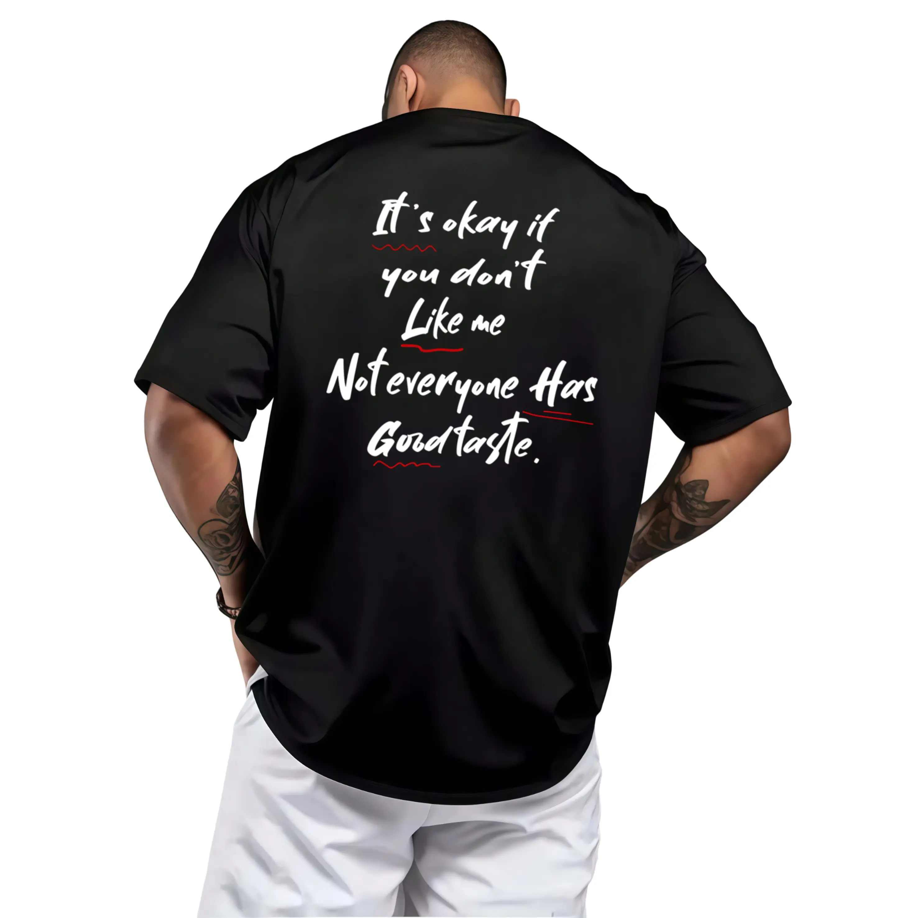 Young Men's Good Graphic Tees - Summer Casual T-Shirt with Trendy Graffiti Style, Short Sleeve Tops, Casual Wear, Crew Neck, Fitted Cut