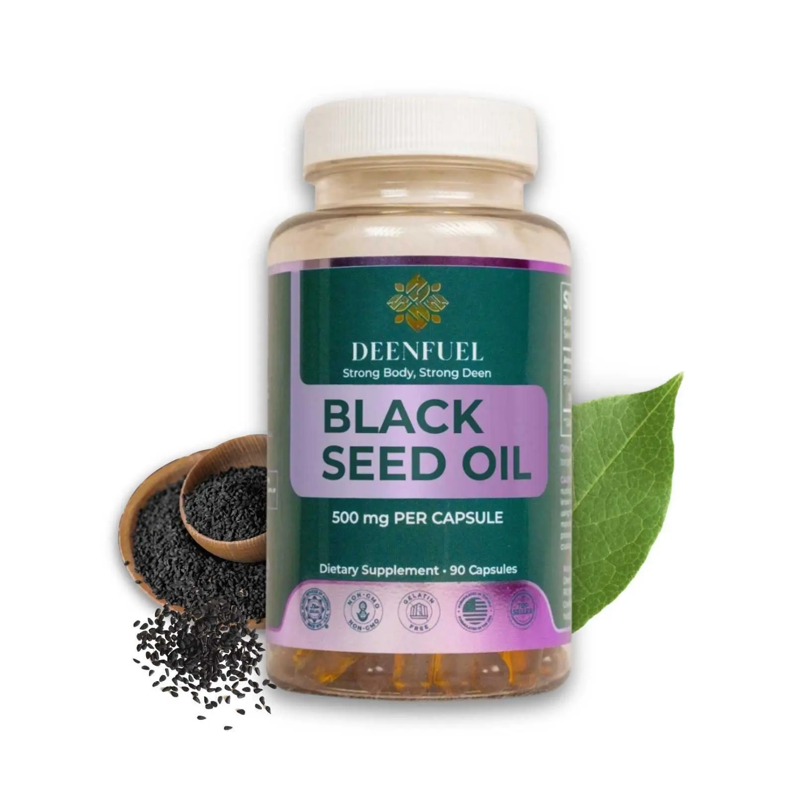 Black Seed Oil Capsules | Halal Friendly Nigella Sativa Supplement - Easy to Take Daily Wellness Softgels | no artificial flavor | natural supplements | supplement