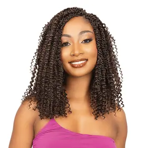 Janet Collection Crochet Braids Nala Tress 3X Bob Style Boho Chic Bomb Twist 14"