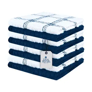 DAN RIVER 8-Pack 12x12 in Microfiber Cleaning Towels Set, Super Soft Absorbent Non-Scratch Multi-Purpose Kitchen Towels Absorbent for Home & Kitchen Cleaning, Absorbent Cleaning Cloths