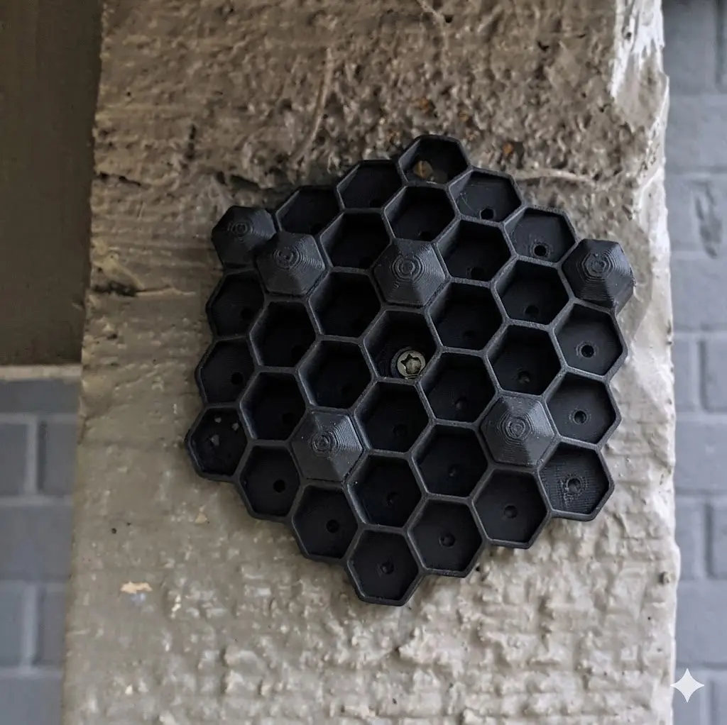 3D Printed Hexagonal Black Wasp Nest Decoy 10-Pack Value - Chemical-Free Customizable Hornet Deterrent, All-Seasons Anti-Pest Solution for Home Improvement & Garden Supplies with 90-Day Support