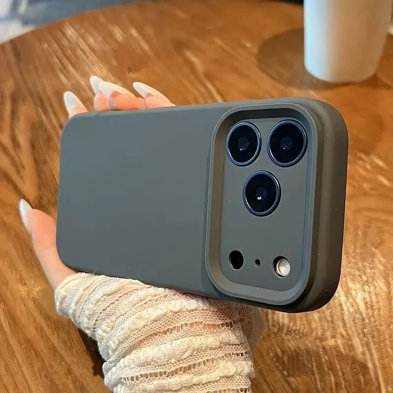 Premium Liquid Silicone Protective Case for iPhone 17 Pro Max, with Built-In Soft Microfiber Lining, Scratch-Resistant Full-Coverage Design