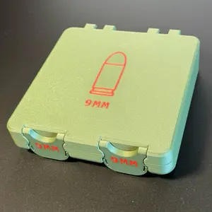 Empty Plastic Storage box for 9MM. (No firearms or ammunition included)