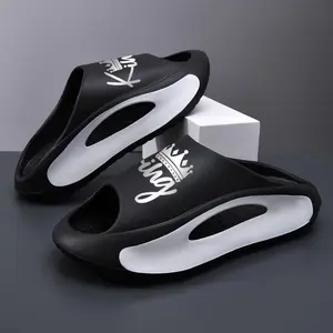 Women's & Men's Non-Slip Cloud Slides - Breathable Design Footwear, Casual Shoe for Bathroom & Beach Use, Sports-Inspired Streetwear Slippers