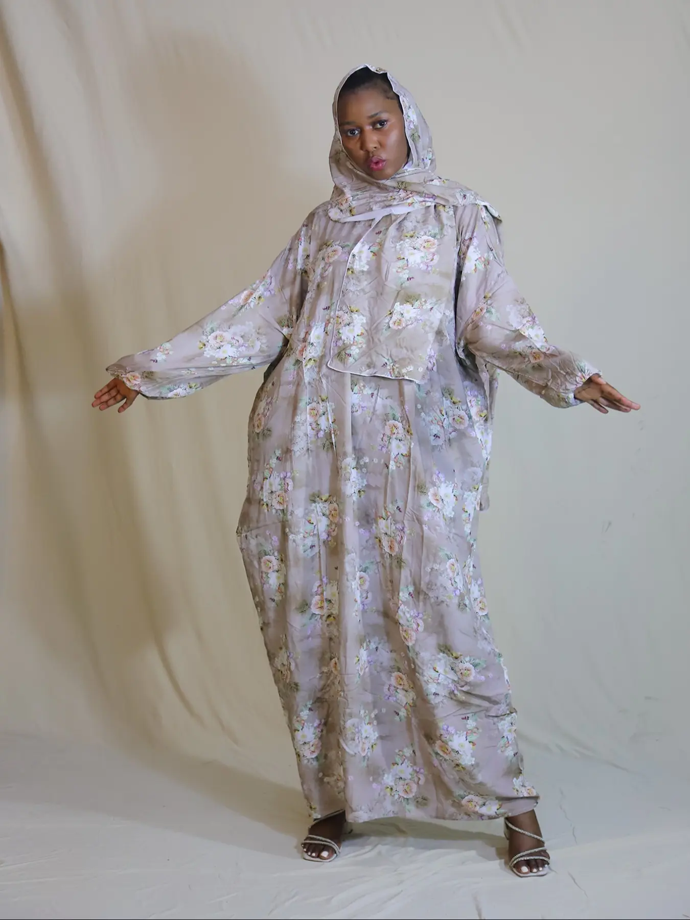 Muslim Women's Soft Breathable Prayer Dress with Digital Print Hijab, Loose-Fitting Long Robe for All Seasons, Modest Summer Outfit, Modest Style, Muslim Women Gowns, Modest Muslim Outfits, Islamic Abaya Dress, Modest Muslim Clothing