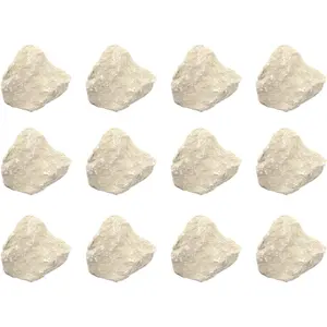 EISCO 12PK Raw Limestone Chalk, Sedimentary Rock Specimens - Approx. 1" - Geologist Selected & Hand Processed - Great for Science Classrooms - Class Pack Labs