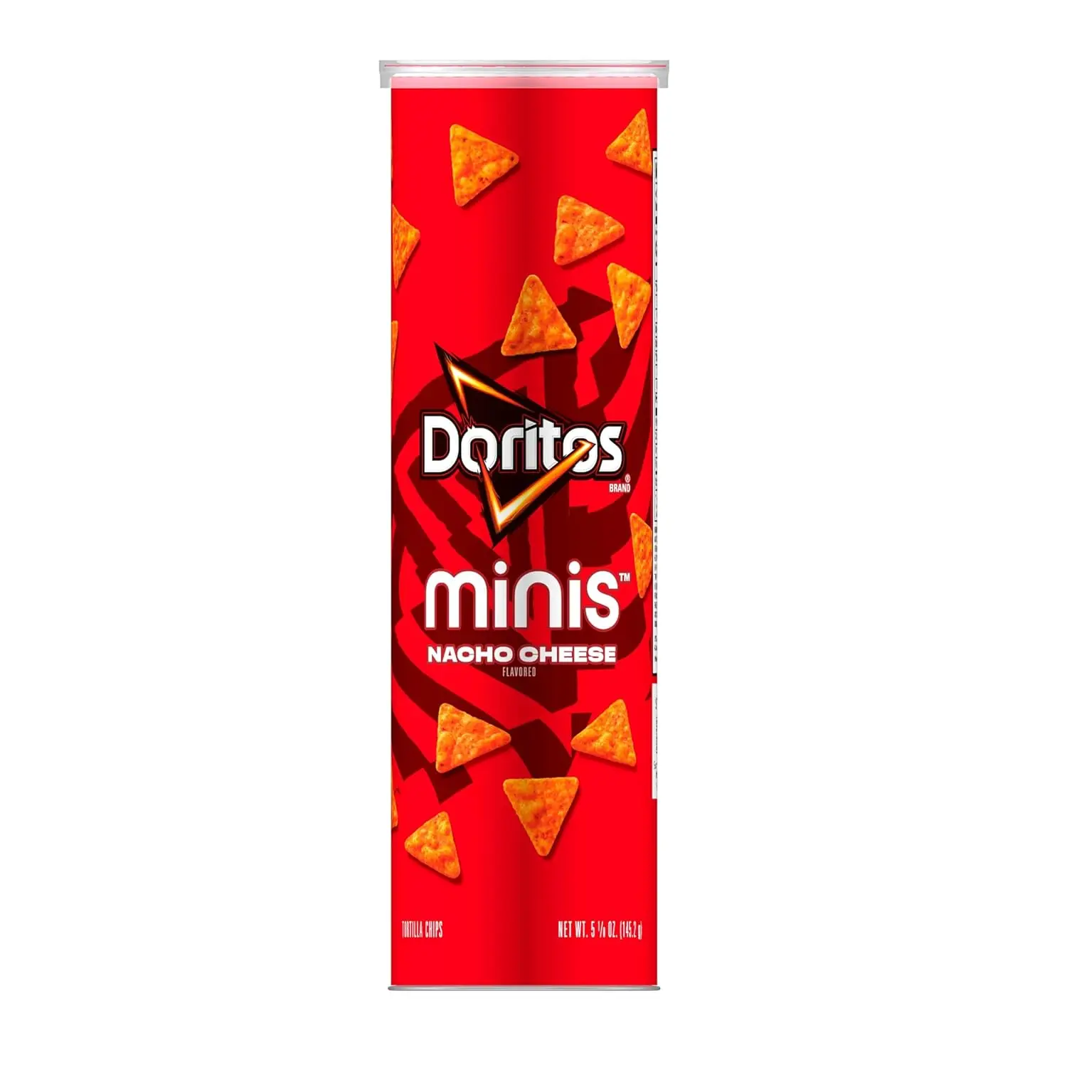 Doritos Mini Nacho Cheese Flavor Crispy Chips - Bite-Sized 5.12 oz Ambient Snack Foods, Treat Snack with Whey Protein Concentrate, Less Than 2% Salt, for US Pantry Storage