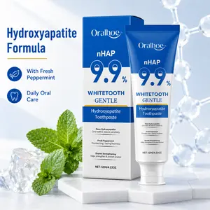 9.9% nHAP Toothpaste, Nano Hydroxyapatite, Stain Removal, Fresh Mint, Sensitive Gum Care Enamel Strengthening, Fluoride Free for Sensitive Teeth 120g