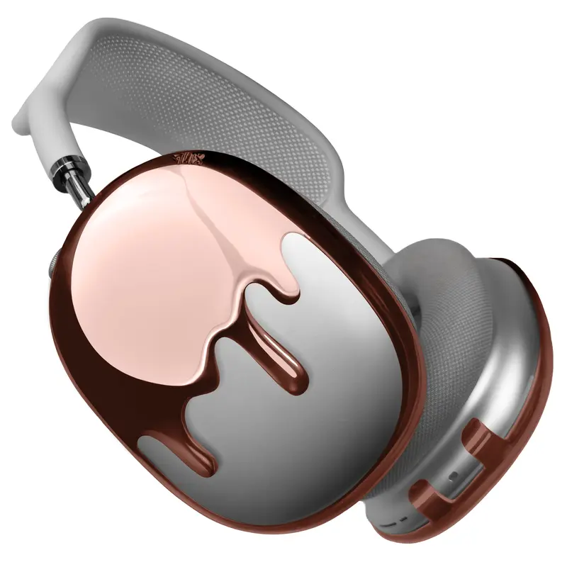qlix Silver Chains Frames for AirPods Max 1 & 2, Durable