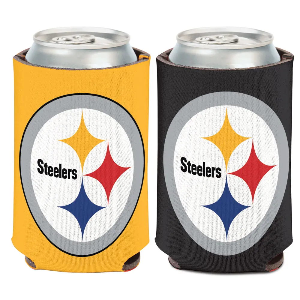 212 MAIN Lightweight Can Cooler, Sports Collectibles Drink Accessory with Steelers Team Logo