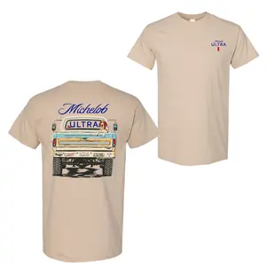 Michelob Ultra Vintage Graphic T-Shirt, Unisex Cotton Oversized Tee for Men & Women, Breathable Golf Style Shirt, Trendy Casual Menswear Gift top