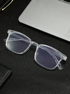 Modern Transparent Non-Prescription Glasses for Men & Women, Ideal for Office, Daily Use, Travel, Stylish Unisex Eyewear
