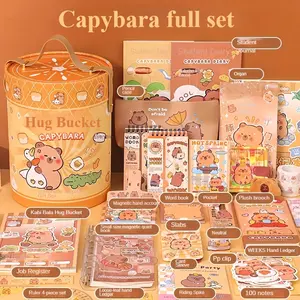308/240/178pcs Water Buffalo Theme Cute Stationery Set, Includes Pens, Notebooks, Markers, Ruler, Pencil Case, Perfect School Reward!