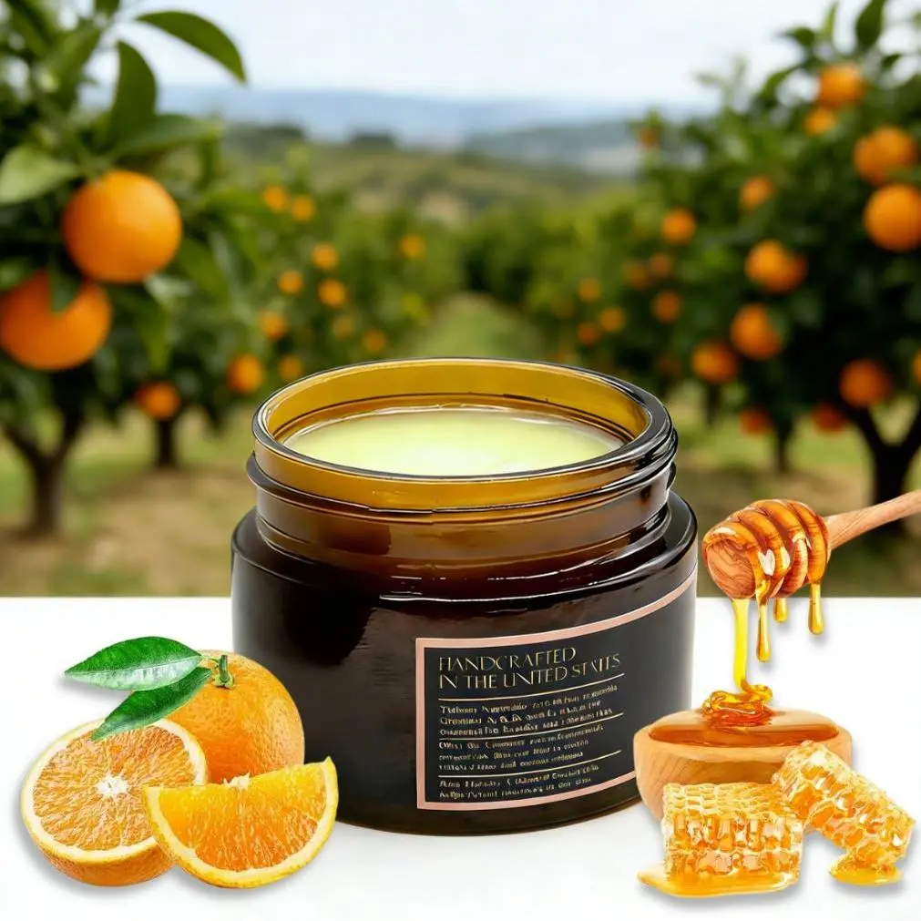 Honey Tallow Skin Balm - Natural Alcohol-Free Cream-Based Dry-Touch Body Care Moisturizer, Deeply Hydrates Dry Skin, Softens Rough Elbows Knees Heels, Gentle Non-Irritating For Daily Full-Body Use
