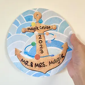 Magik Customize Cruise Magnet Decoration Stateroom Door Cruise Carnival 8" Fridge